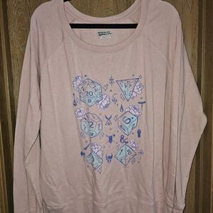 Pink Graphic Sweatshirt